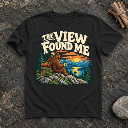 The View Found Me Graphic Tee on Black Everyday Soft Tee