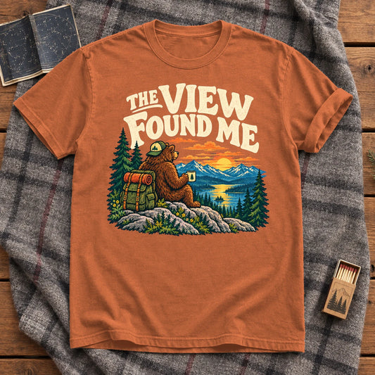 The View Found Me Graphic Tee on Yam Premium Tee