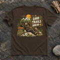 Good Trails Ahead Hiking Bear Graphic Tee