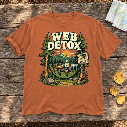 Web Detox Spider Graphic Tee on Yam Premium Tee
