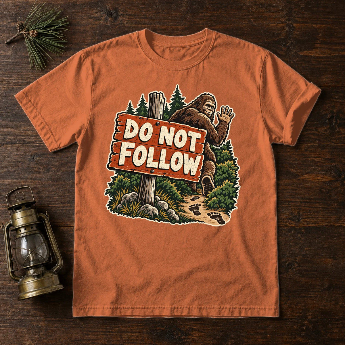 Do Not Follow Vintage Bigfoot Graphic Tee on Yam Premium Tee