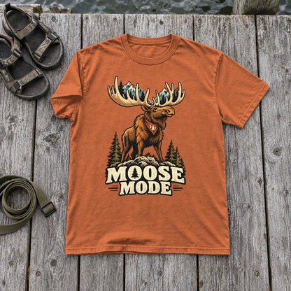 Moose Mode Vintage Graphic Tee on Yam Premium Tee