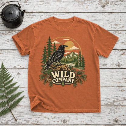 Wild Company Raven Graphic Tee on Yam Premium Tee