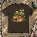 Paws & Coffee Fox Graphic Tee