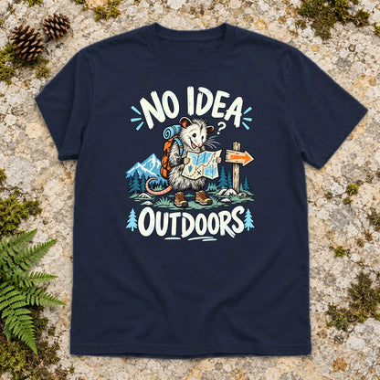 No Idea Outdoors Opossum Graphic Tee on Navy Everyday Soft Tee
