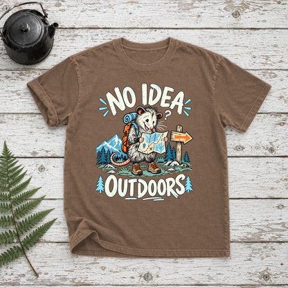 No Idea Outdoors Opossum Graphic Tee on Espresso Premium Tee