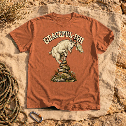 Graceful-ish Mountain Goat Graphic Tee on Yam Premium Tee