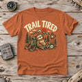 Trail Tired Sloth Hiking Graphic Tee